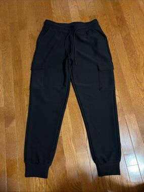 Butter Butterfly Black Athletic loose joggers  with Red Label medium women’s
